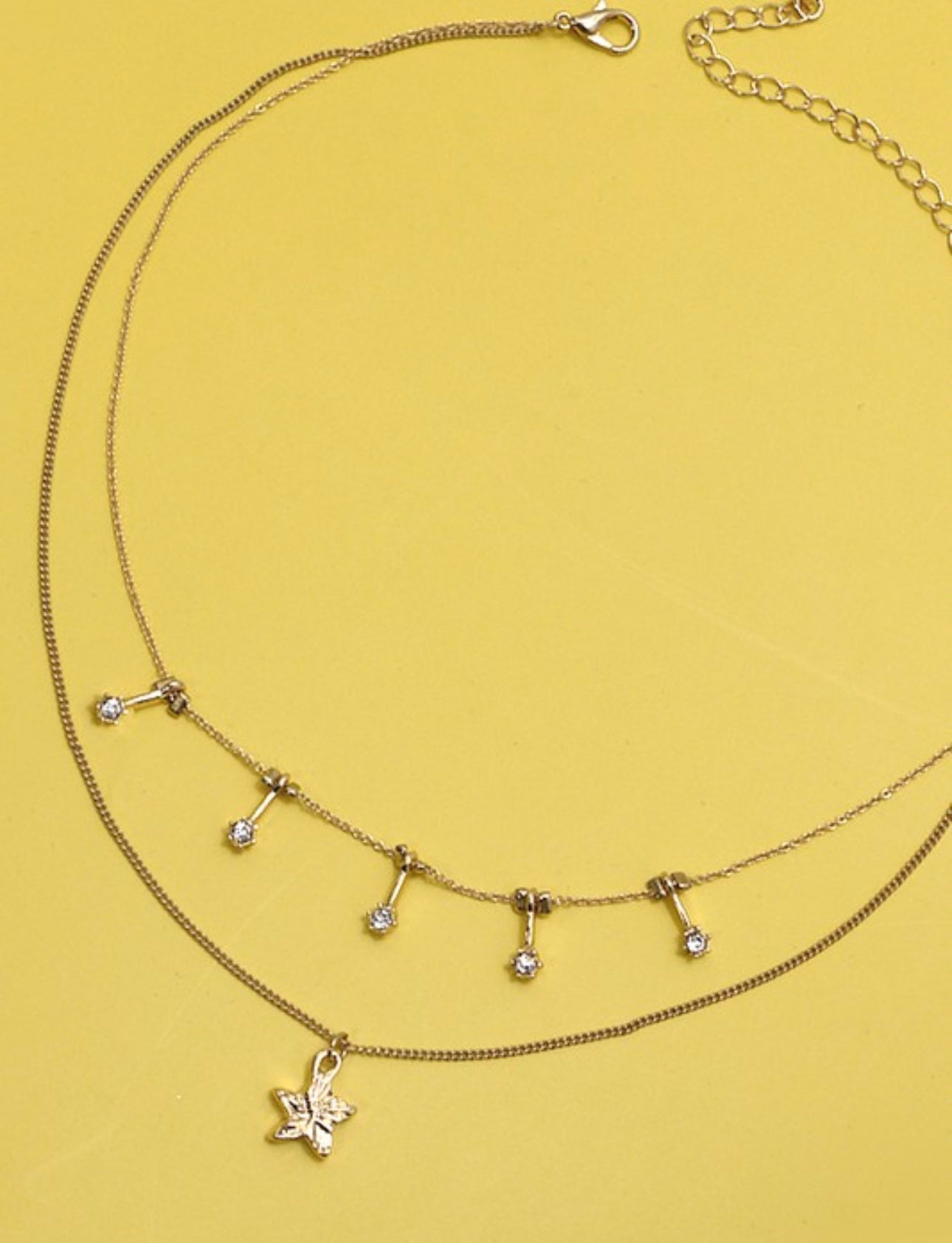 Rhinestone Star Necklace