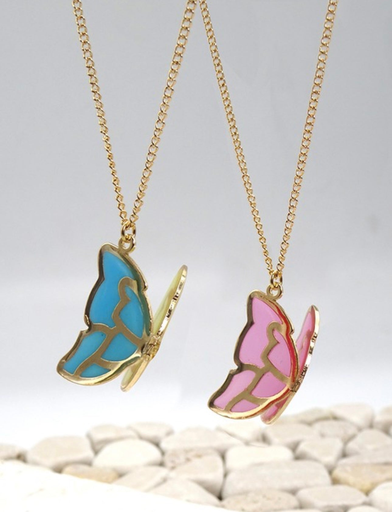 3d Butterfly Necklace
