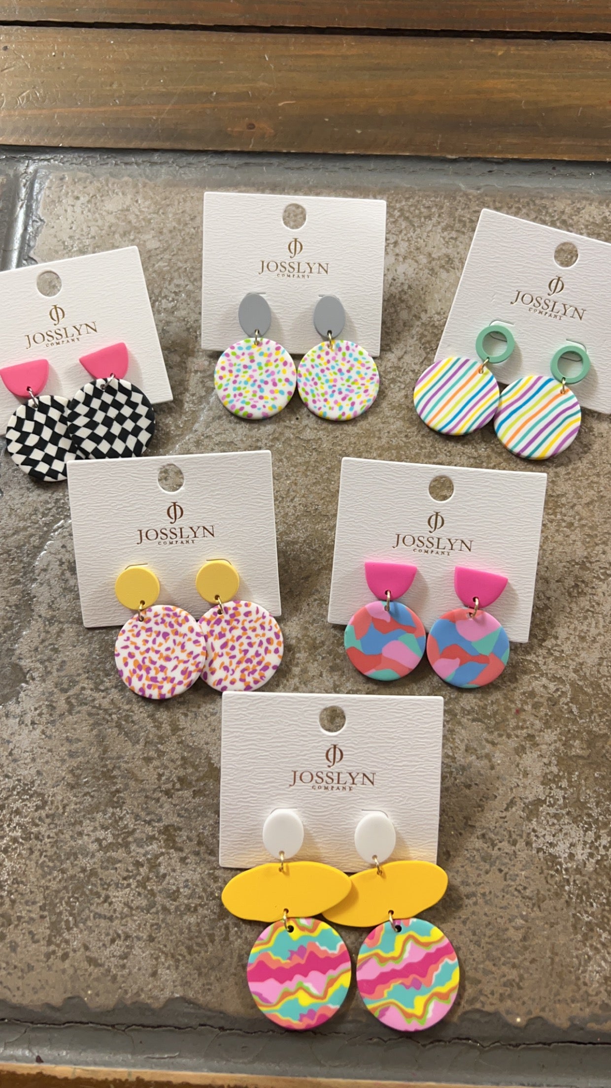 Colorful Print Earrings