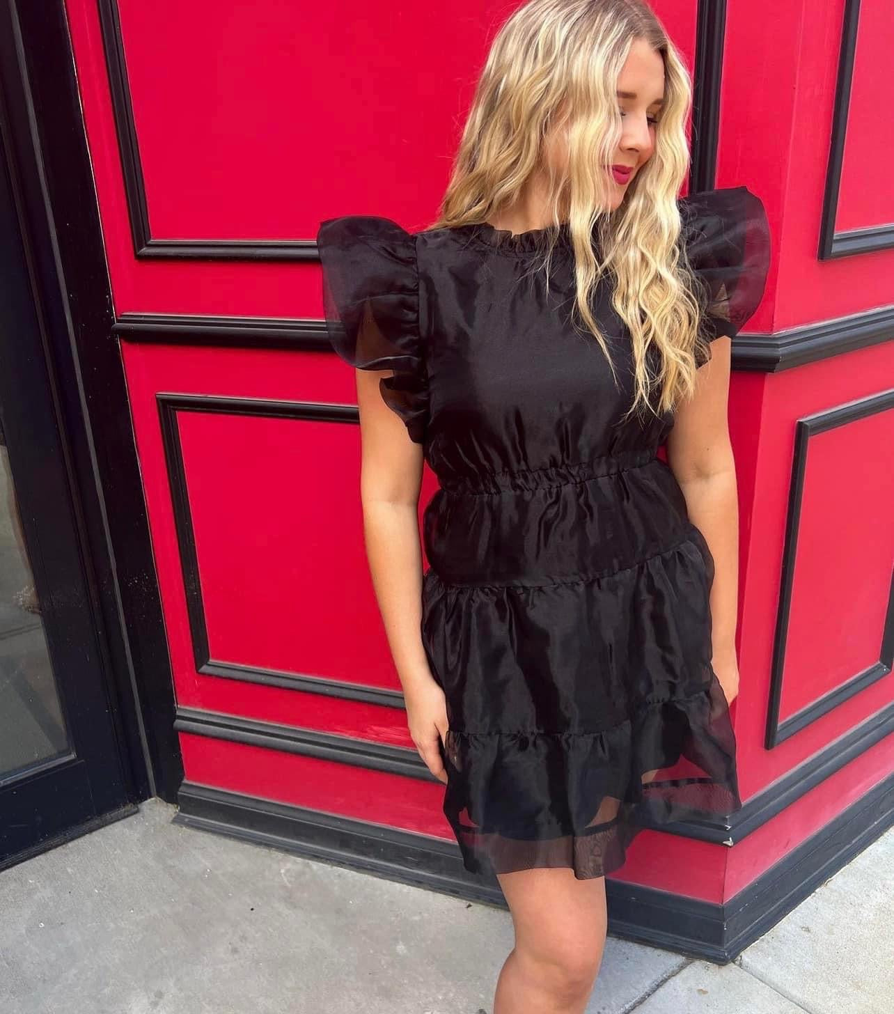 Organza Dress- Black