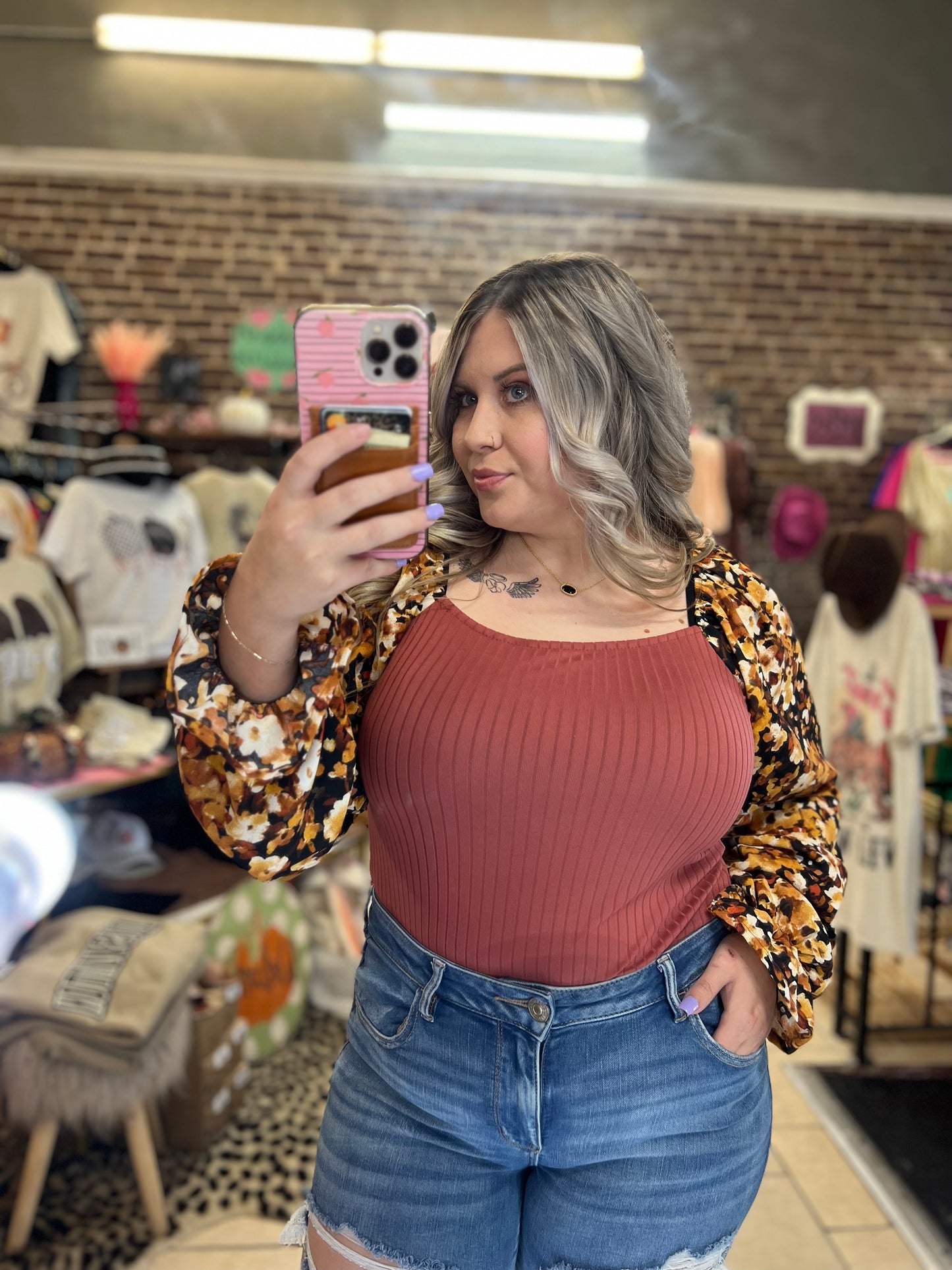 Fallin in Floral Top