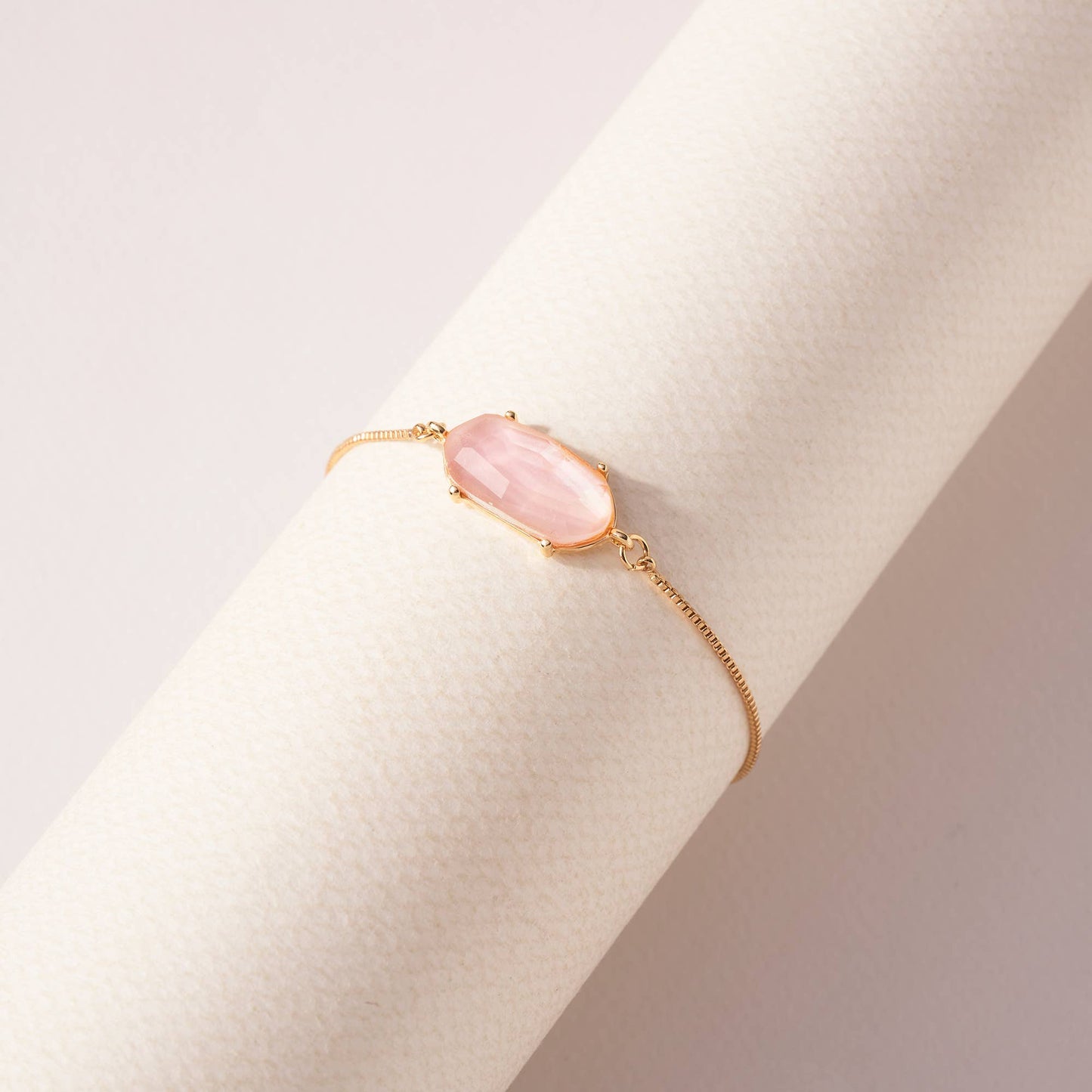 Hexagon Bracelet- Pink