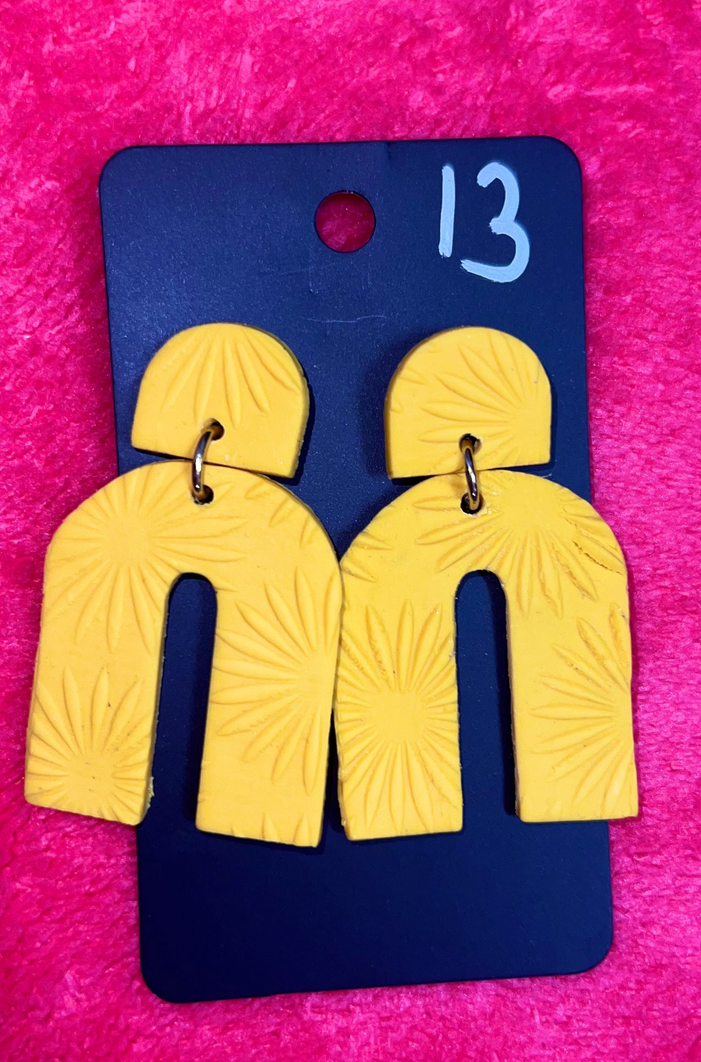 Yellow Rainbow Earrings