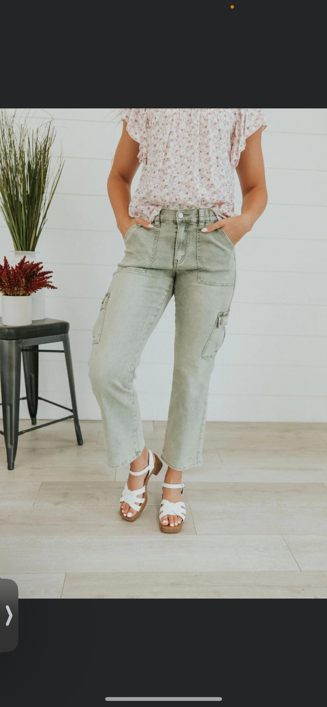 Paisley Patched Cargo Pant