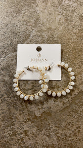 Beaded Hoops