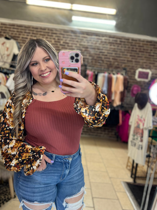 Fallin in Floral Top