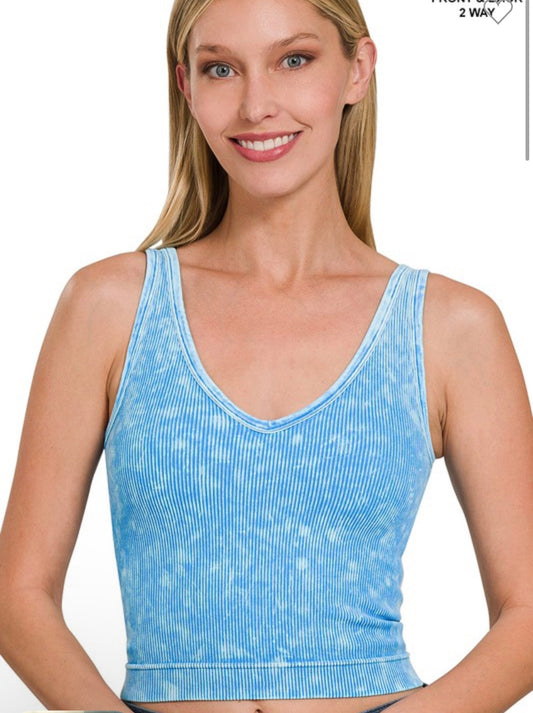 Morgan 2 Way Tank- Teal
