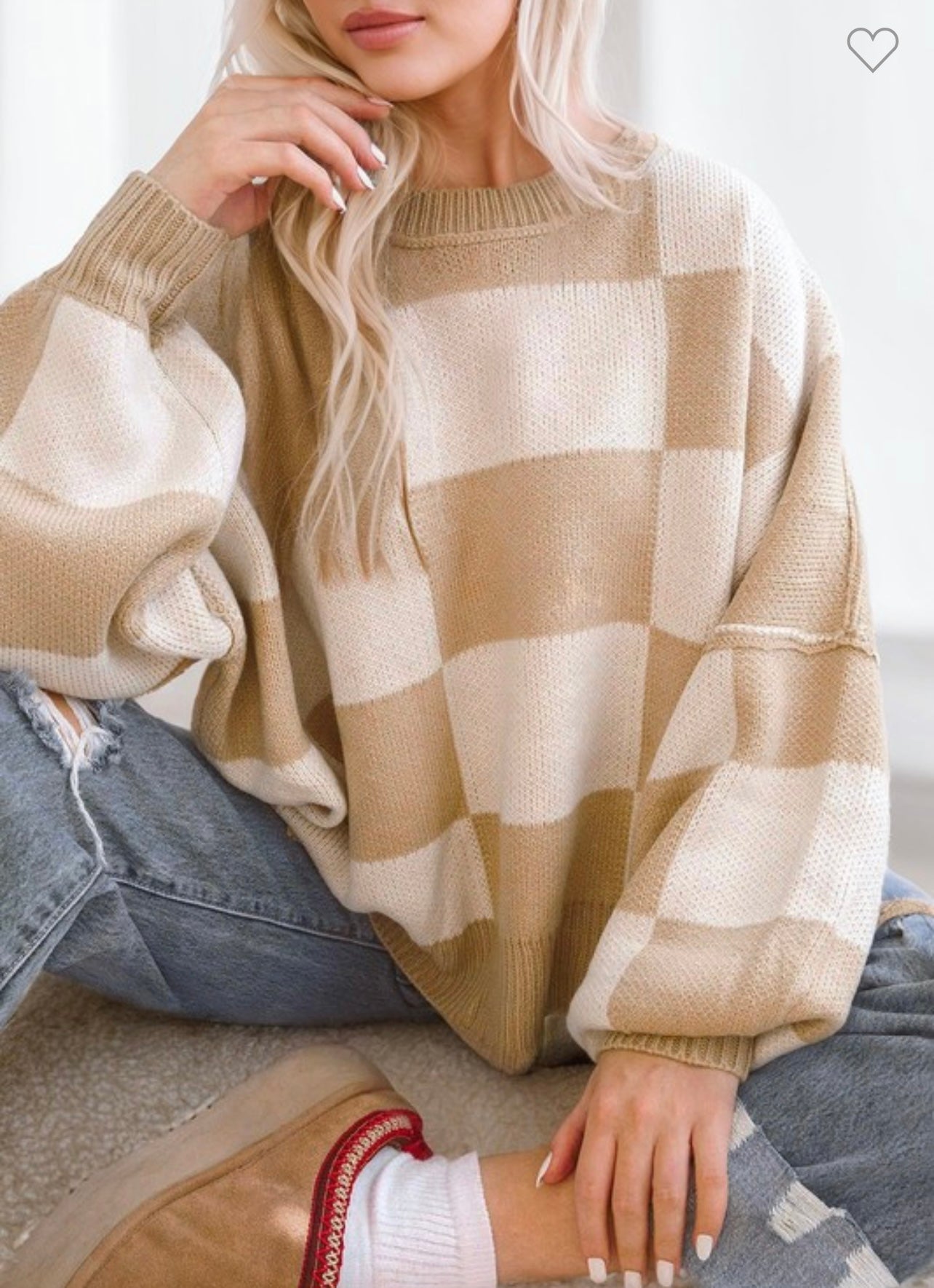 Jess Checkered Sweater