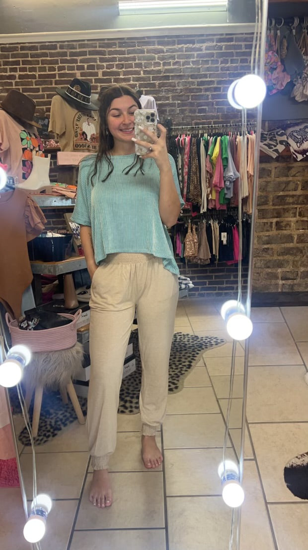 The Jersey Pants- Oatmeal