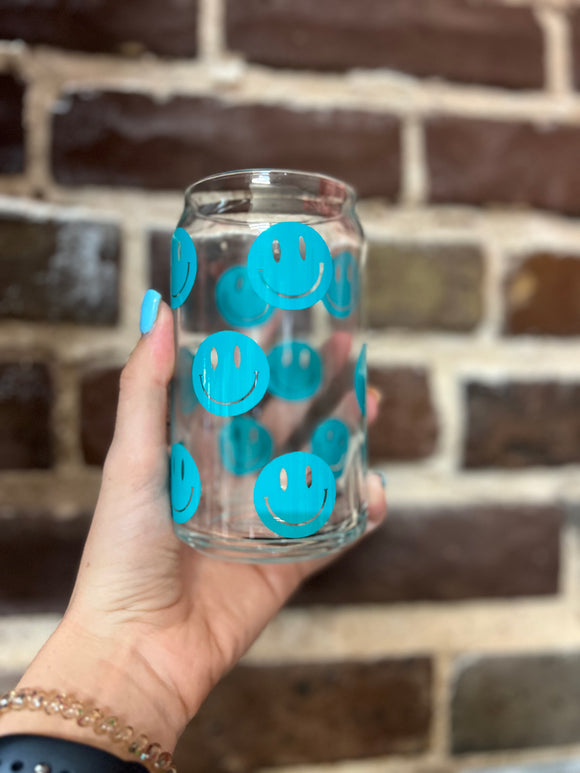 Glass Smiley Cups