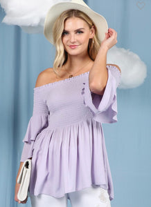Smocked All Day Top
