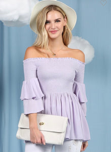 Smocked All Day Top