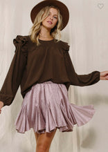 Load image into Gallery viewer, Ditzy Mini Skirt- Dusty Rose

