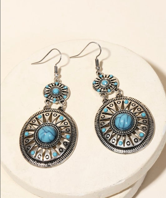 Turquoise Pendent Earrings