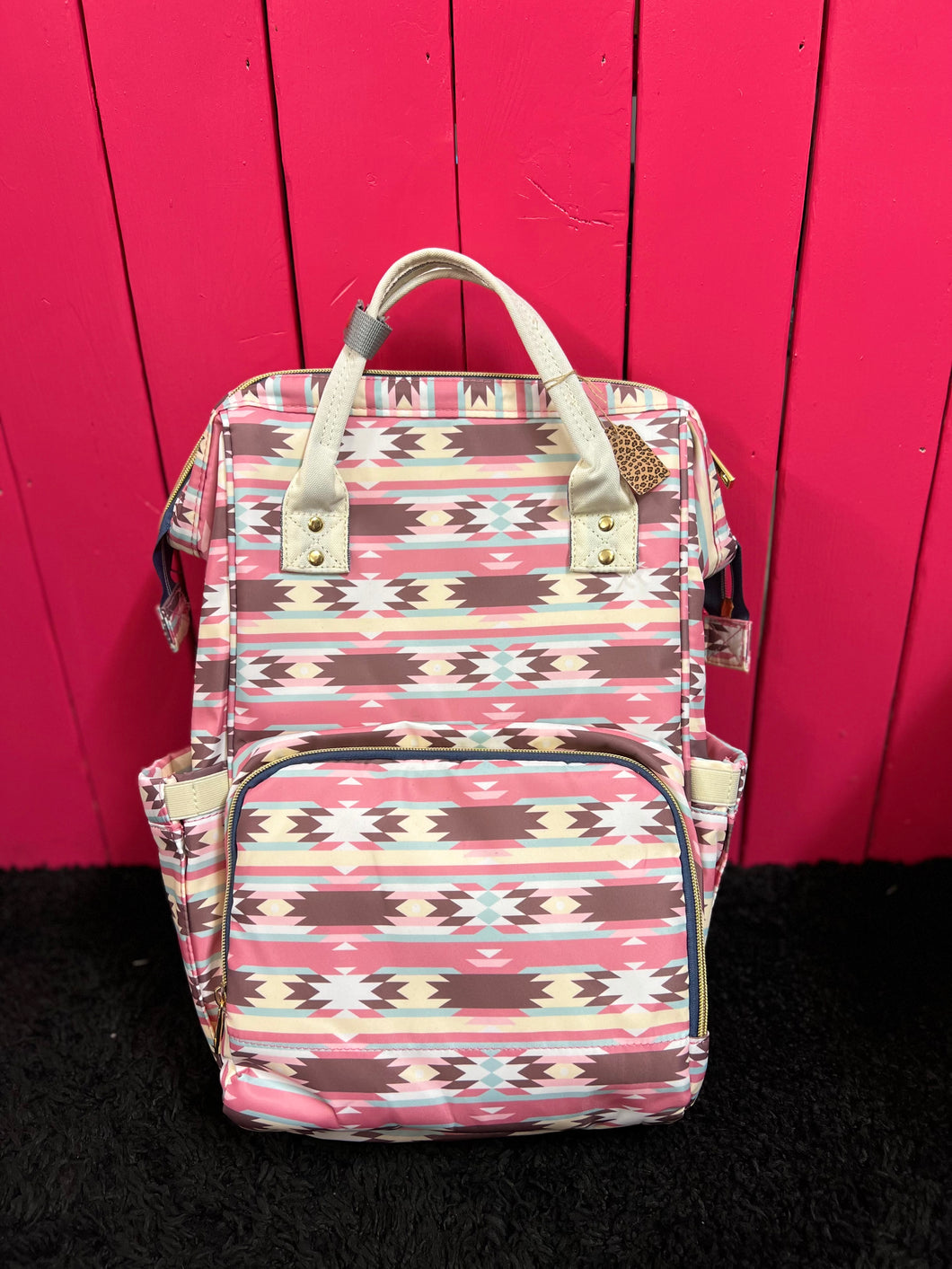 Pink Aztec Backpack