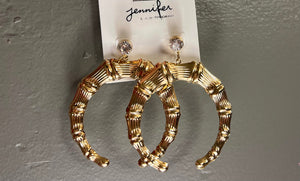 Gold Horn Earrings