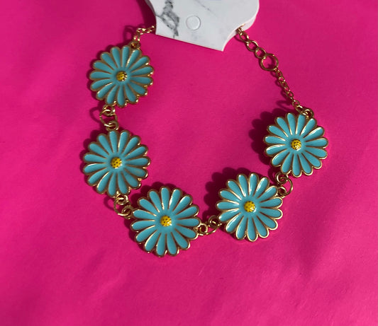 Turquoise Flower Bracelet