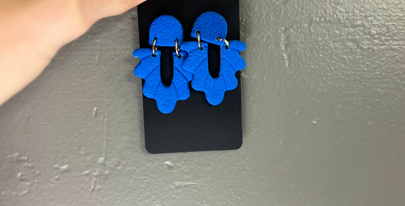 Royal Blue Clay Earrings