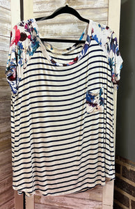 Floral Top- Plus